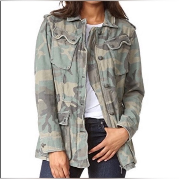 Free people camo jacket - Picture 1 of 3